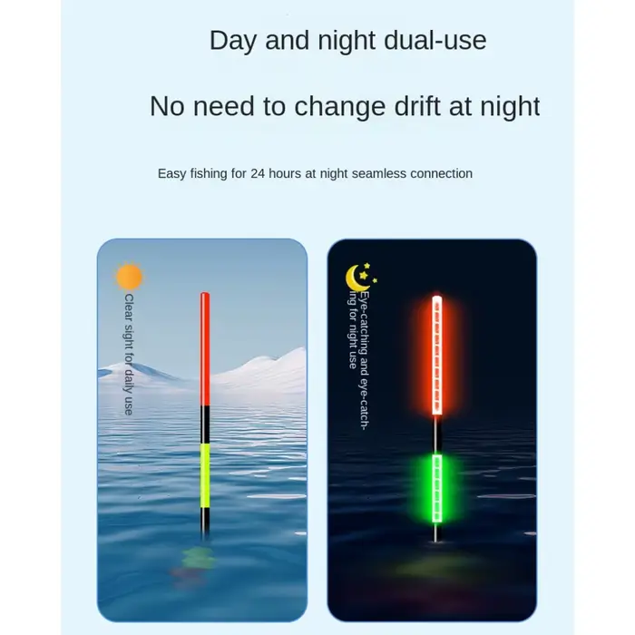 Bouée lumineuse LED intelligente pour la pêche de nuit, capteur de gravité haute sensibilité, flotteur longue queue