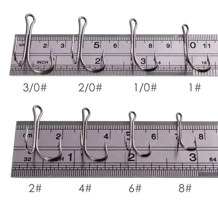 10 hameçons doubles jig crank acier carbone pour pêche carpe et leurres souples