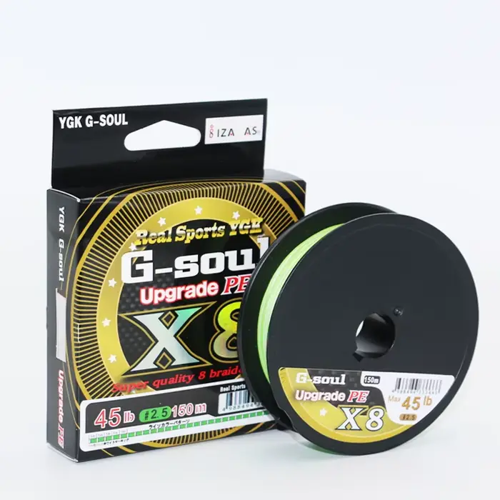 Ligne de pêche YGKX G SOUL X8 BRAID 150M-200M 8 brins PE japonaise 14LB-60LB multifilament
