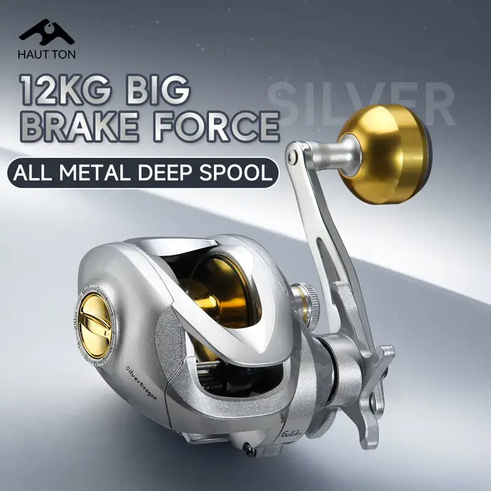 Moulinet Baitcasting HAUT TON YL200 Métal 6.3:1 High Speed 12KG Drag pour Eau Douce et Salée