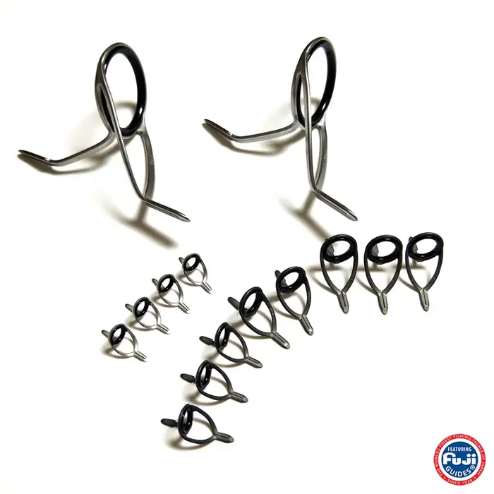 Anneau Fuji KW double pied casting/spinning - Haute qualité pour montage et réparation canne pêche