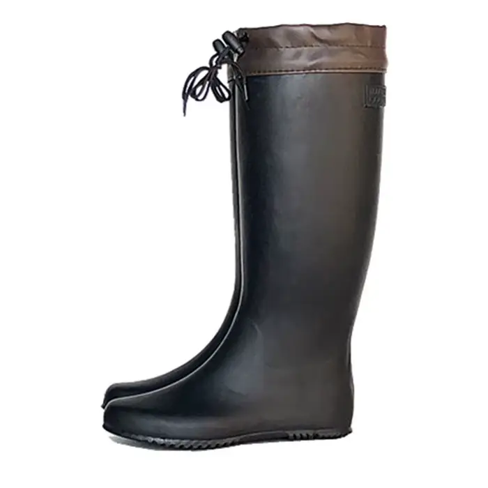 Bottes de pêche pliables waterproof légères - Chaussures aquatiques hautes en caoutchouc