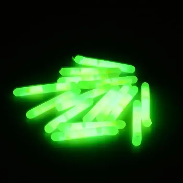 5/50 pièces flotteurs lumineux pêche nocturne bâtons fluorescents lumière nuit équipement