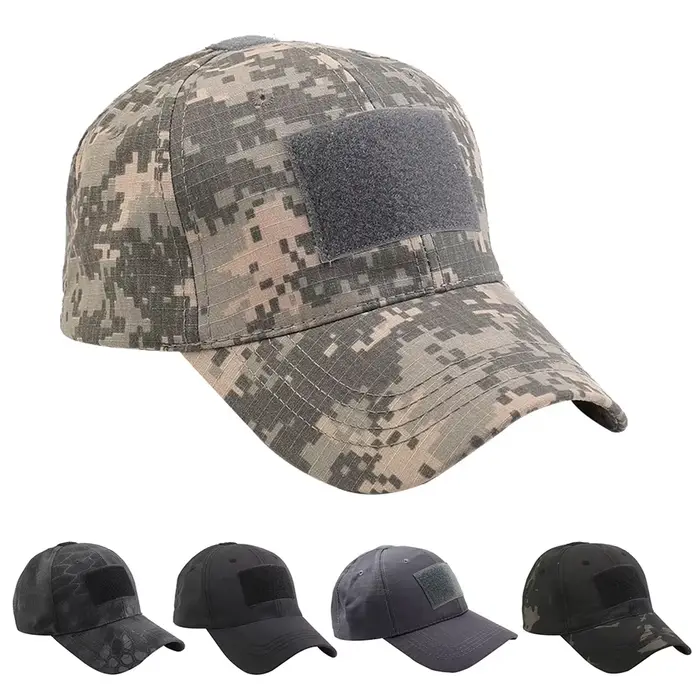 Casquette baseball camouflage tactique - Chapeau pêche chasse randonnée réglable unisexe outdoor
