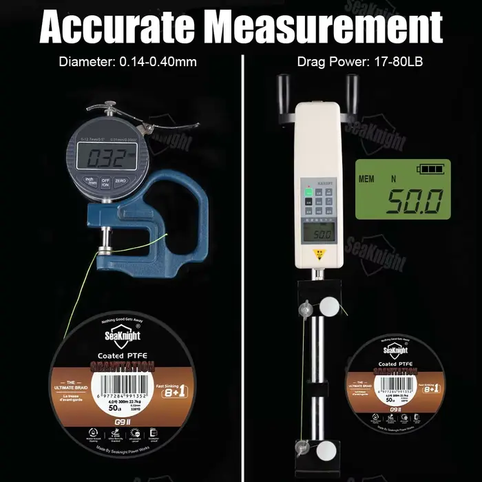 Ligne SeaKnight Gravitation9II 9 brins PE anti-UV 150M-300M pour pêche en mer haute performance