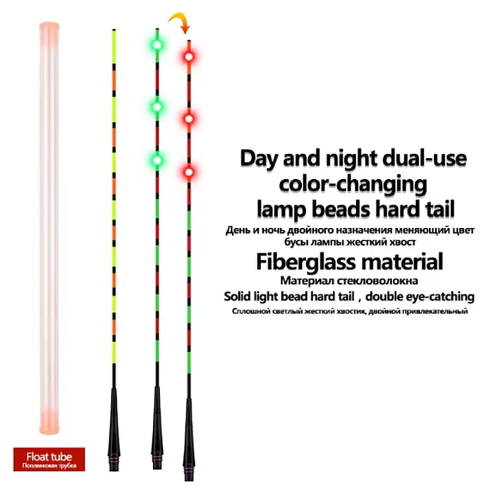 Flotteur LED gravité sensoriel + tube lumineux puissant pour pêche en mer nocturne