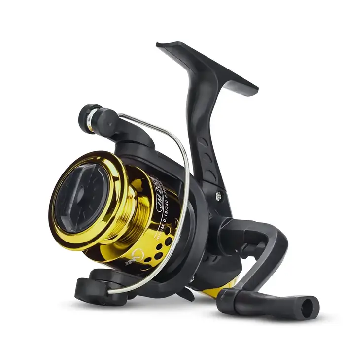 Moulinet spinning 5.2:1 pour pêche au leurre - Roue plastique robuste, idéal trolling et pêche en bateau