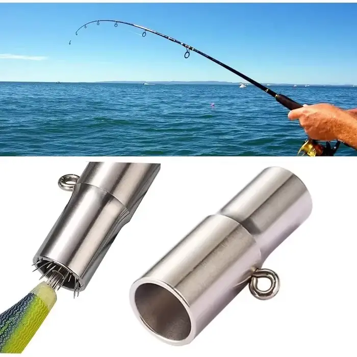 Correcteur hameçon calmar récupérateur aiguille poulpe inox équipement pêche carpe outil professionnel