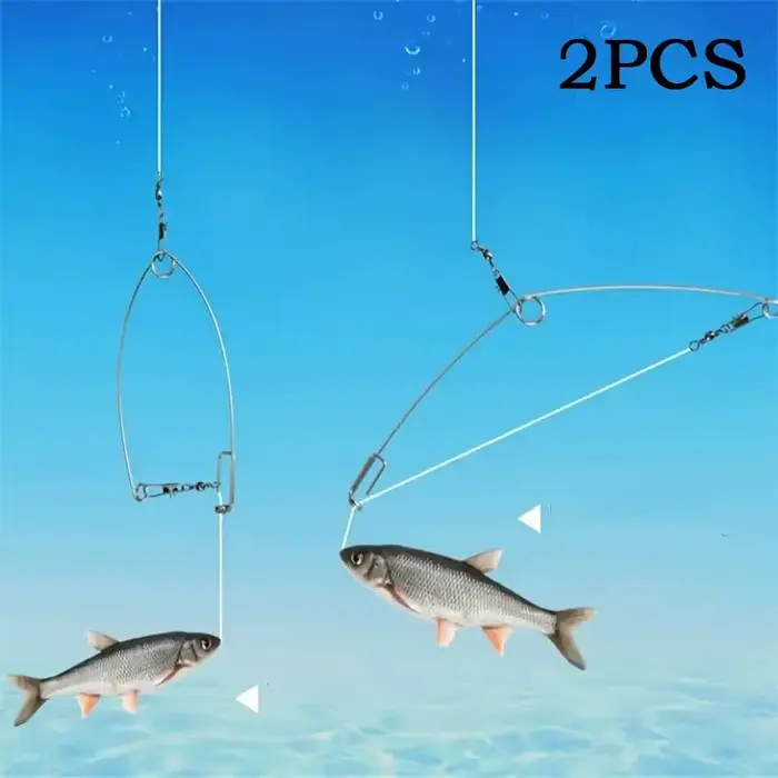 2 dispositifs automatiques God Hook - Système à ressort pour ferrage automatique en eau douce et mer