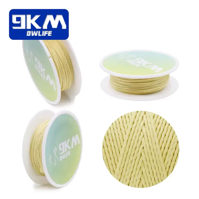 Fil de pêche Kevlar 100 à 1500lb résistant à l'abrasion pour kite et survie outdoor 0.8 à 3.5mm