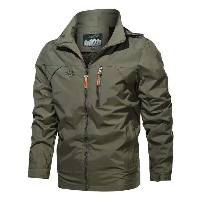 Parka homme grande taille anti-vent imperméable pour pêche printemps-automne sportive