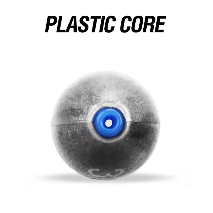 10 plombs olive pour pêche au lancer - Poids de 5g à 30g avec noyau plastique pour distance et précision