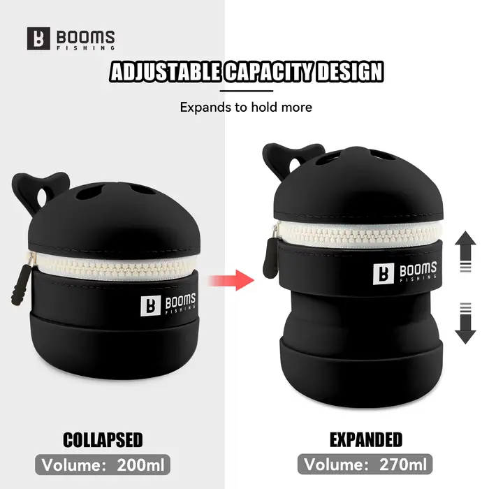 Collecteur de déchets de pêche rétractable en silicone - Poubelle multifonction pour hameçons et lignes