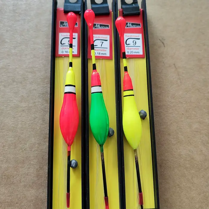 Set flotteurs pêche débutant eau peu profonde avec montage bobber rig flotteurs droits