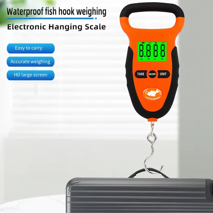 Balance digitale pêche 50kg waterproof - Pèse-hameçon portable précis pour poissons et bagages