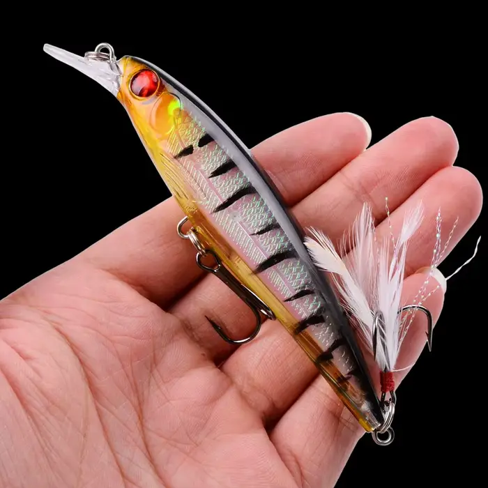 Set de 3/5/8 leurres pêche minnow wobble - Leurres nageurs crankbait qualité premium pour carnassiers