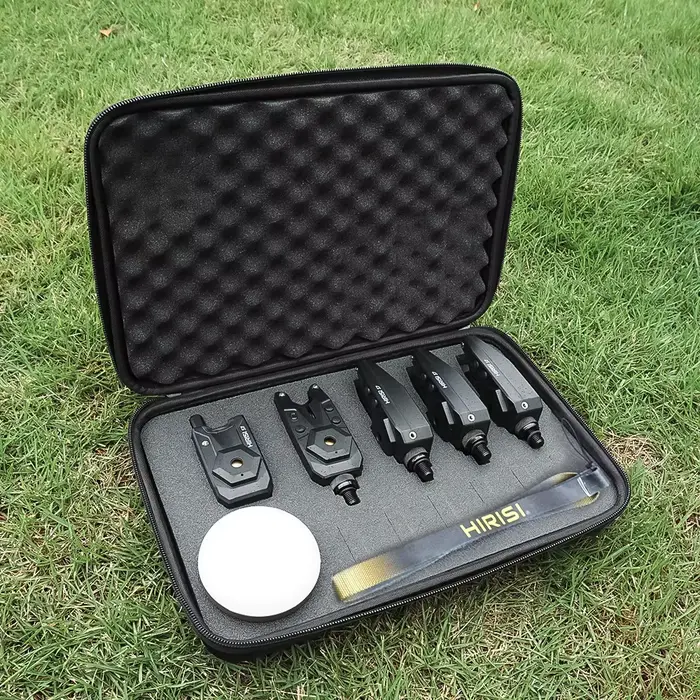 Système d'alarme de touche sans fil Hirisi S7 pour pêche de nuit avec lumière camping 120m portée