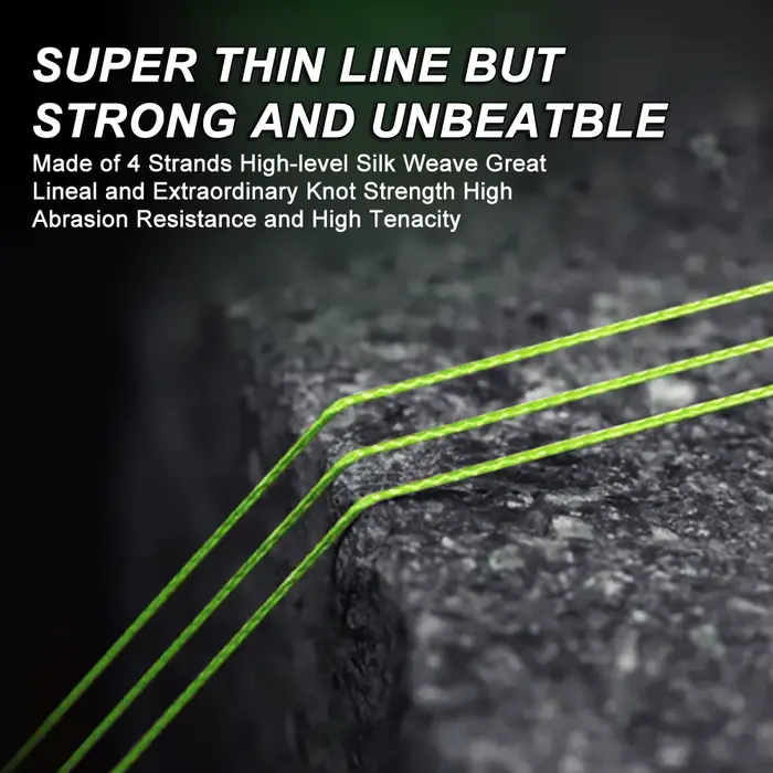 Ligne MIFINE Devil's Wire 150M 4X tressée fine et solide pour pêche légère perche, black bass, truite