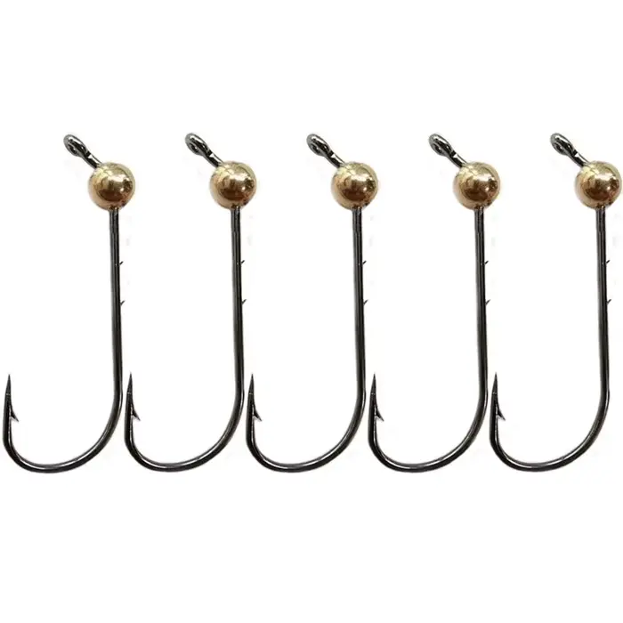 5 Têtes de Jig Micro en Cuivre 0.5g-4g - Mini Leurres pour Vers Souples et Pêche Fine