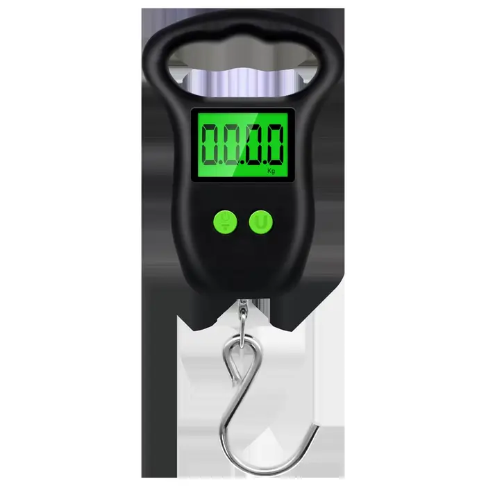 Balance pêche numérique 50kg/10g avec poignée ergonomique - Pèse-électronique portable à écran LCD