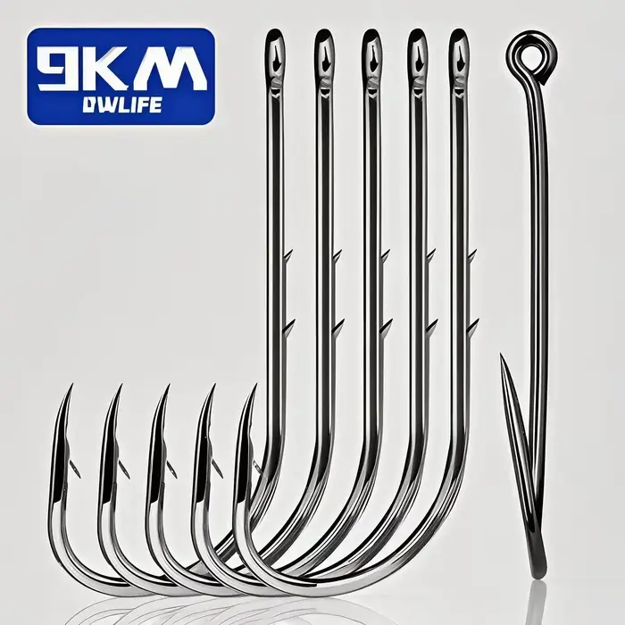 9KM 25Pcs Baitholder Fishing Hooks Sea Fishing Shank Beak Live Bait Holder - Hameçons porte-appâts mer