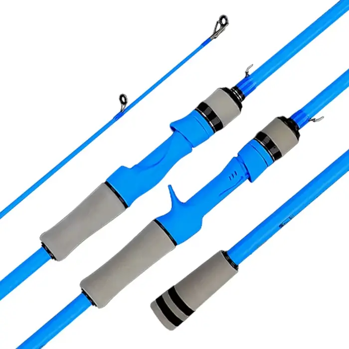 Canne leurre BAKAWA baitcasting spinning 2 brins fibre carbone 5-30g puissance M ultralight