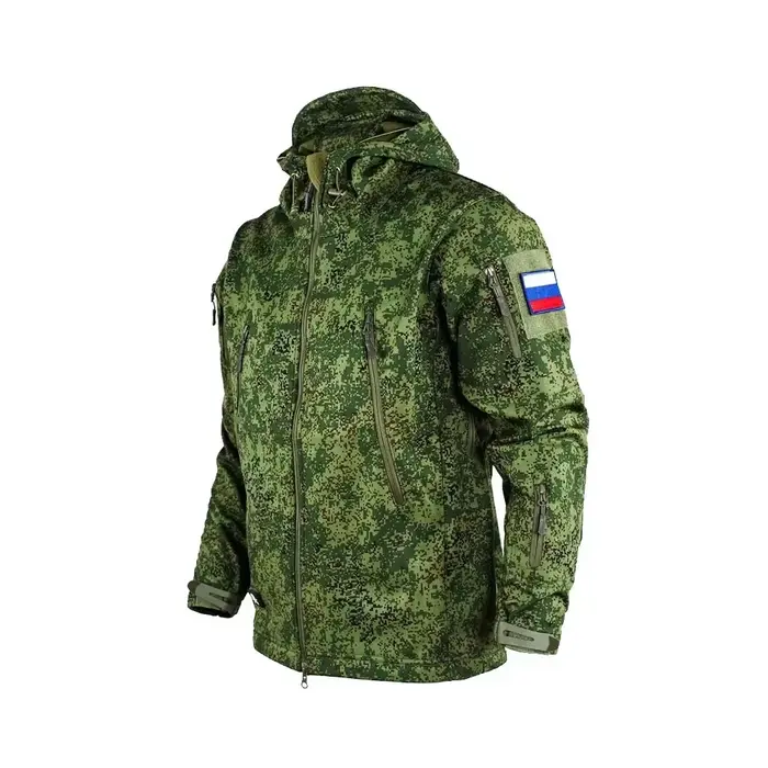 Veste camouflage tactique russe imperméable - Veste softshell homme pêche printemps automne