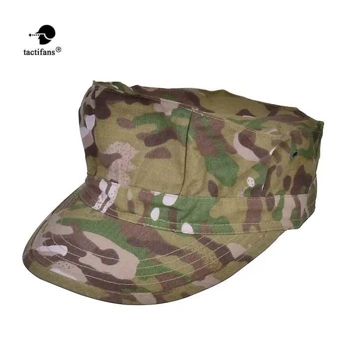 Casquette octogonale camouflage Tactifans - RipStop nylon pêche chasse sport outdoor