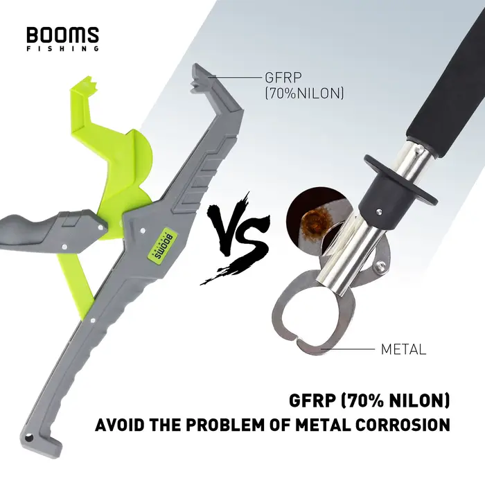 Pince à poisson Booms G05 fibre de verre - anti-rouille avec dragonne outil pêche sécurisé
