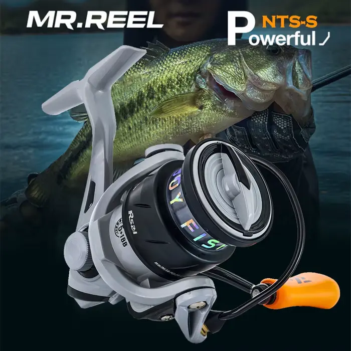 Moulinet Spinning MR.REEL Bobine Alliage Bras Métal CNC Drag Précise Pêche Casting