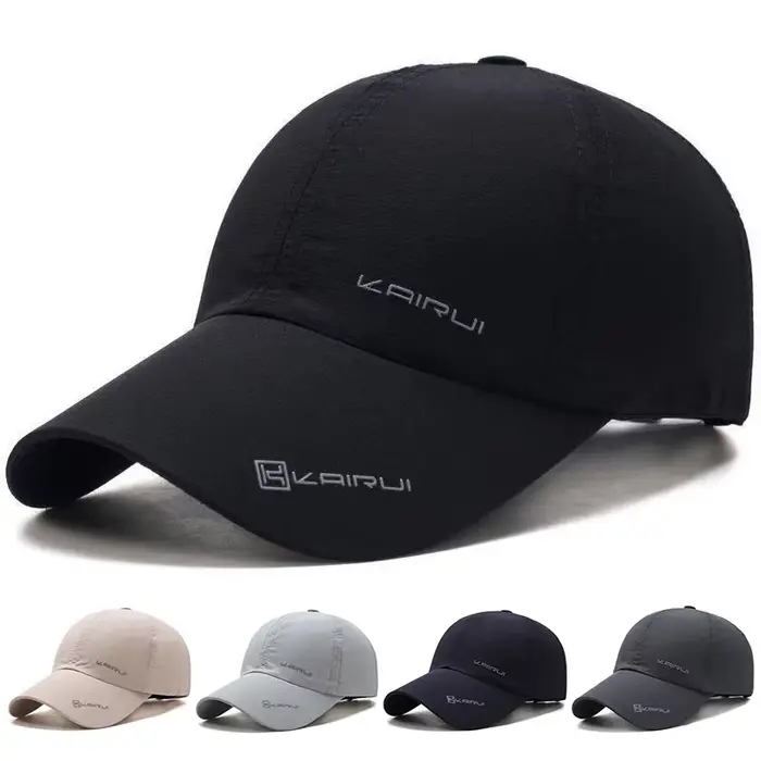 Casquette snapback séchage rapide pêche - Respirable printemps automne - Ajustable protection solaire