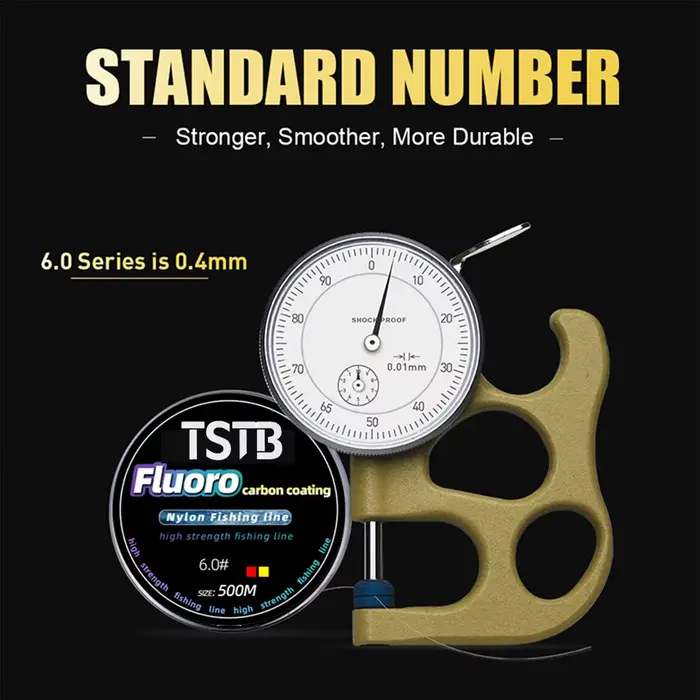 Ligne fluorocarbone 500m pour carpe - 3.57LB à 26.45LB diamètre 0.145mm-0.45mm ligne coulante japonaise