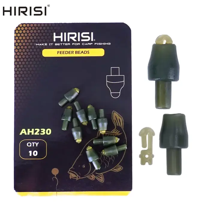 Manchons hélicoptère caoutchouc pêche carpe Hirisi 10 pièces changement rapide émerillon accessoires terminal