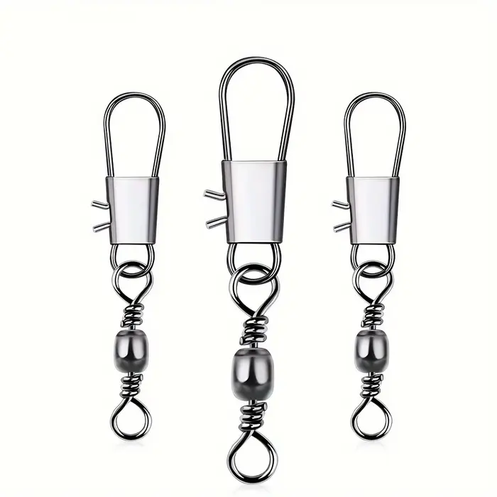 100Pcs émerillons connecteurs à roulement interlock pin pour carpe leurres accessoires pêche montages