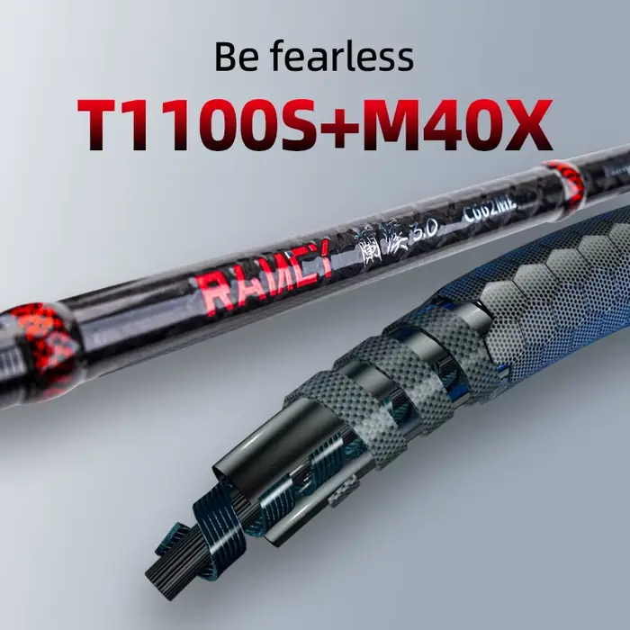 Canne pêche RANCY 3.0 T1100S carbone haute sensibilité guides FUJI FAZLITE L ML M spinning casting