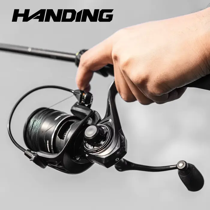 Moulinet spinning HANDING M1 PRO résistant à l'eau de mer - 9+1 roulements, frein max 15kg pour gros poissons