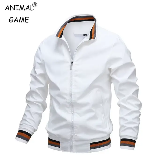 Veste bomber homme pêche imperméable coupe-vent col montant sport outdoor automne hiver