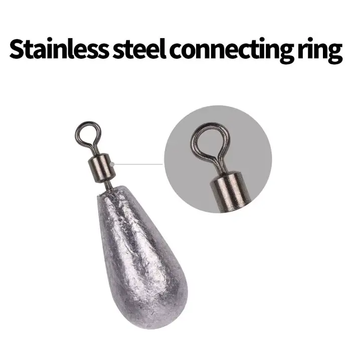 10 plombs souples 10g libération rapide - Sinkers appâts souples pêche bass - Connecteur ligne