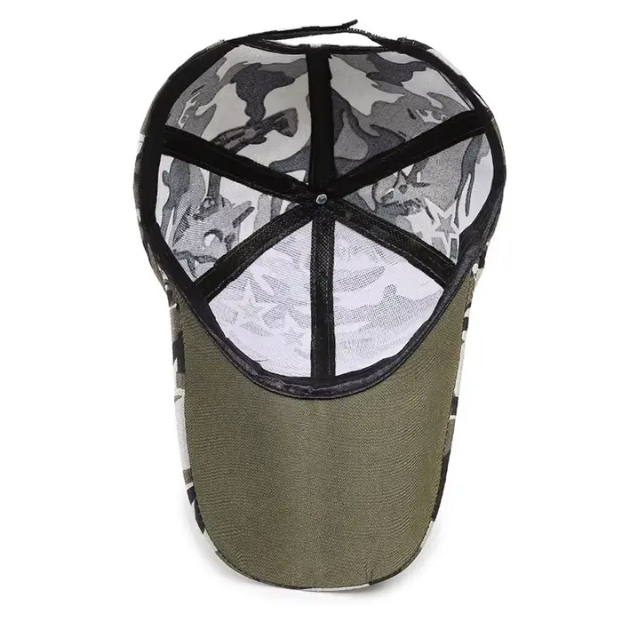 Casquette ajustable camouflage pêche été - Protection solaire camping randonnée pêche