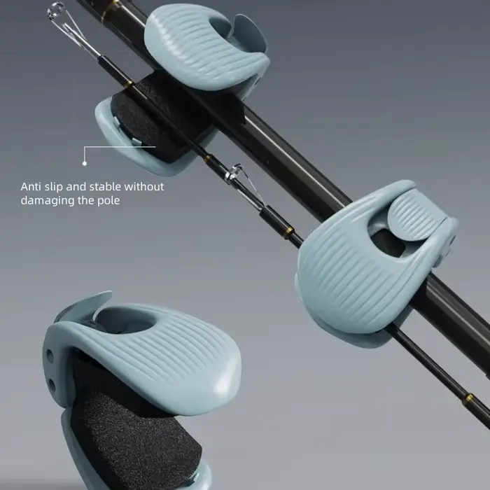 Fixation portable pour canne à pêche avec clip de serrage pour pêche plage et transport