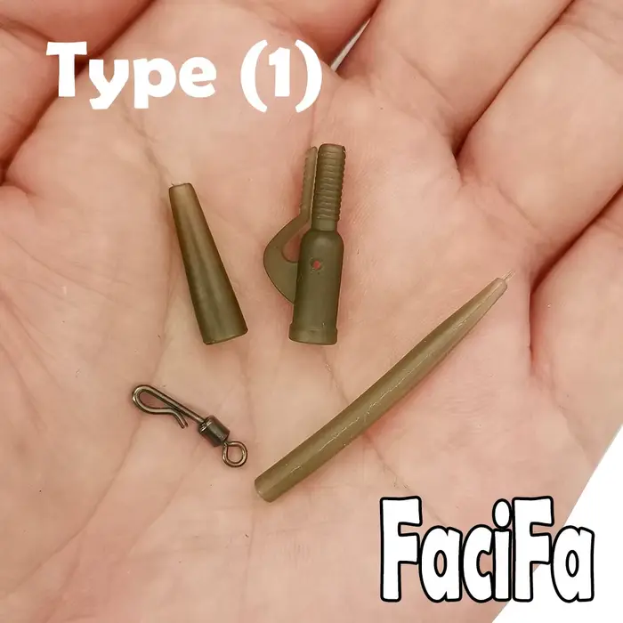 Kits plombs clips rapides 10 sets pour montages carpe - accessoires anti-emmêlement pêche au coup