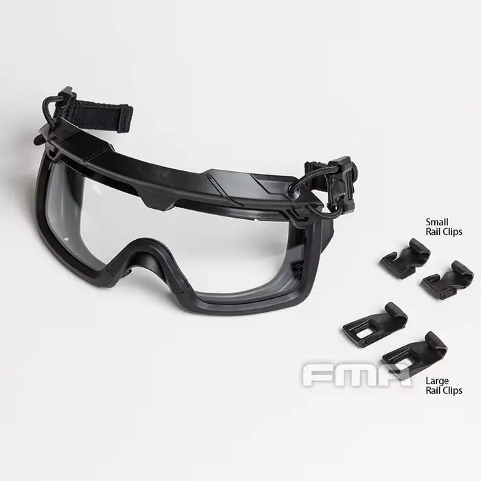 Lunettes anti-buée 3MM pour casques pêche - Compatibles rails OPS-CORE, protection visuelle optimale
