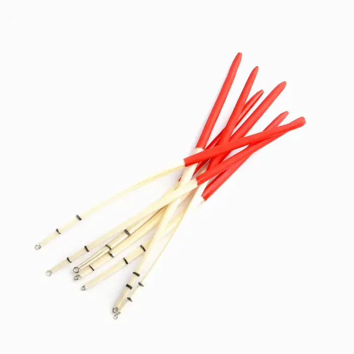 10 flotteurs plume de paon pêche - Feather float hard tail pour montages délicats et pêche fine