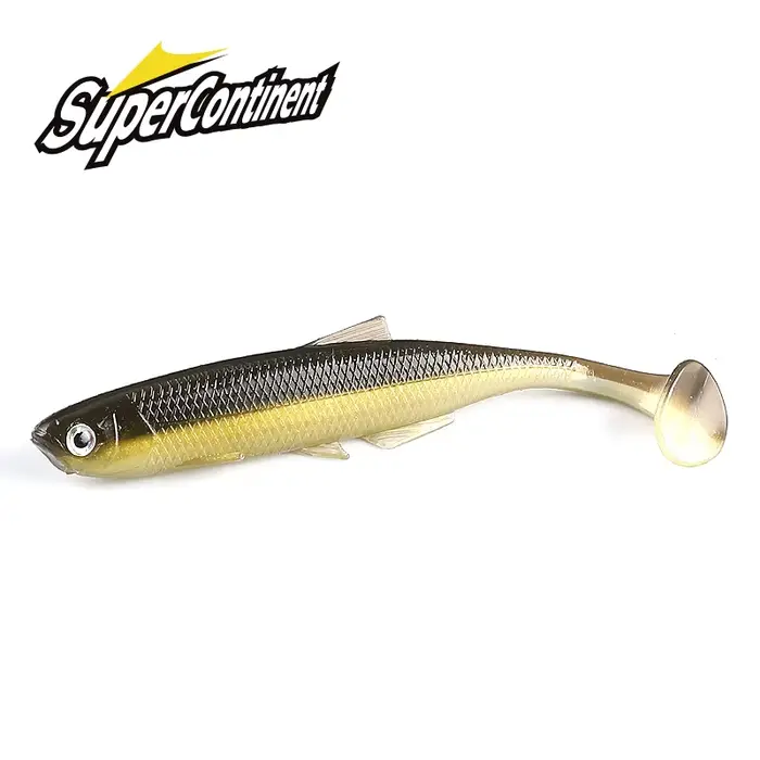 Leurre souple ShadTeez T-tail 5cm-12cm - soft lure avec yeux 3D pour brochet et sandre