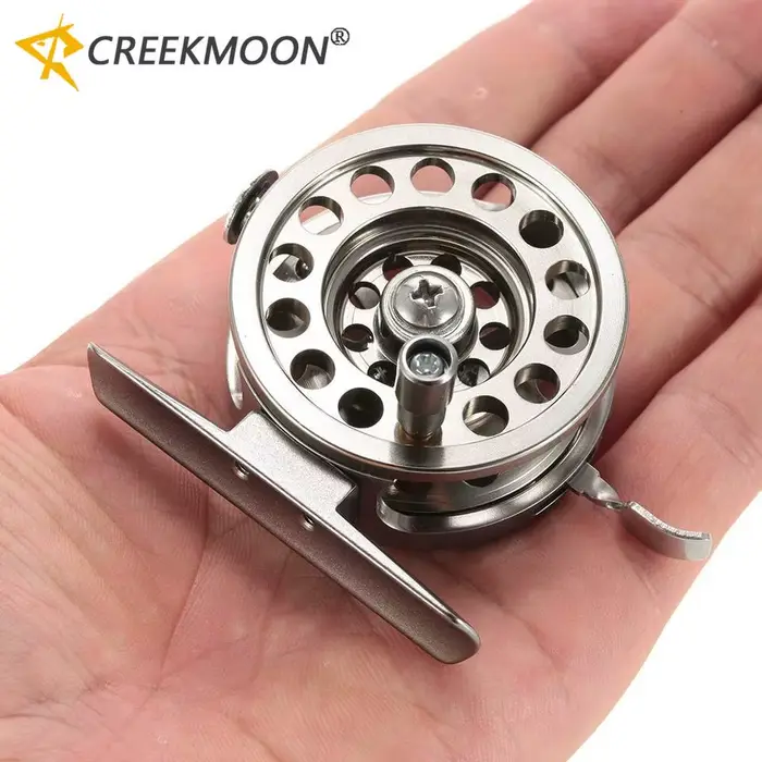 Moulinet fly fishing alliage aluminium métal lac mer hiver glace ratio 1:1