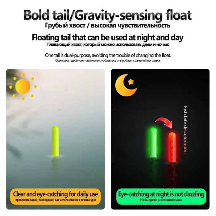 Flotteur lumineux détecteur gravité + accessoires pêche - Kit complet nano outils composite