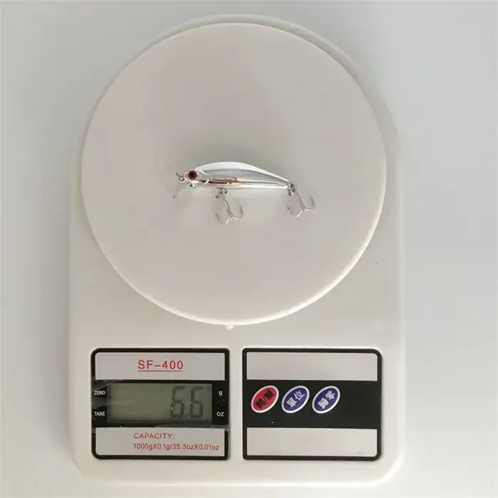 Leurre dur Mini Laser Minnow 5.5cm 6.5g, appât nageur sinking pour bar et carnassiers en eau