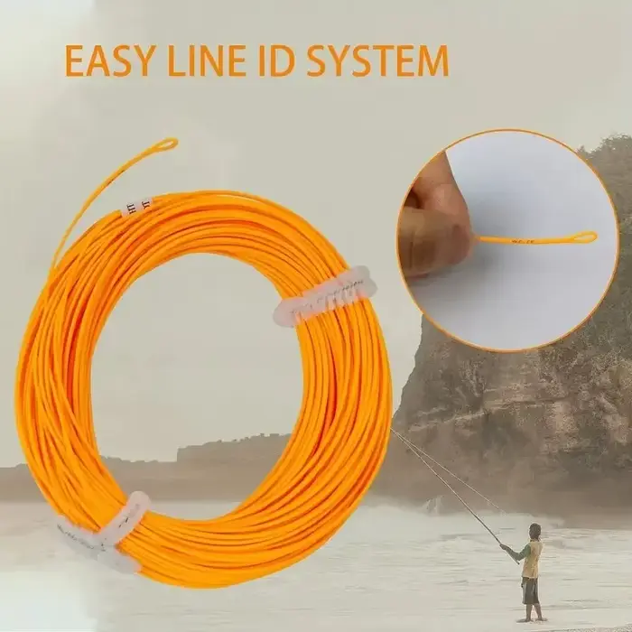 Ligne de pêche à la mouche Aventik 100FT flottante WF1F-WF9F PVC âme tressée lancer fluide truite