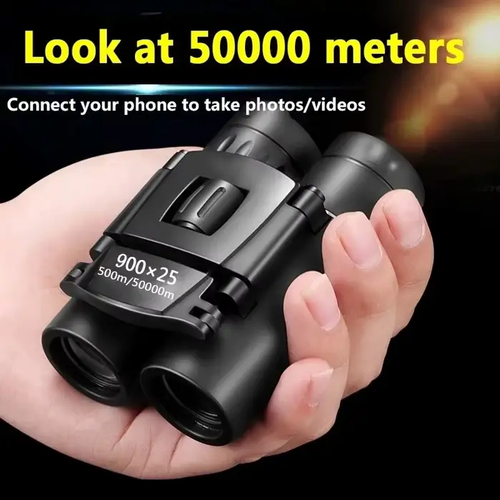 Jumelles puissantes 900x25 BAK4 pour pêche - Vision longue portée par faible luminosité