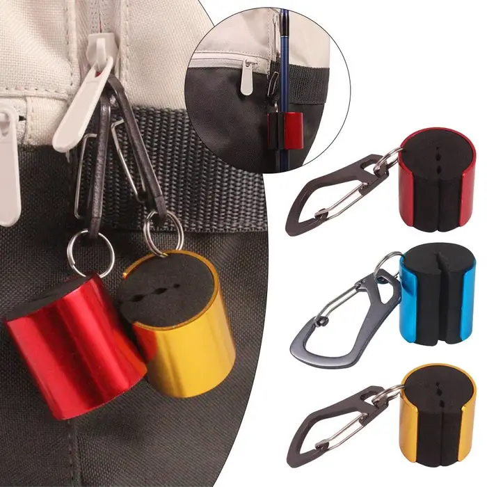 Support de canne à pêche robuste avec clip ceinture métallique - Porte canne portable et résistant